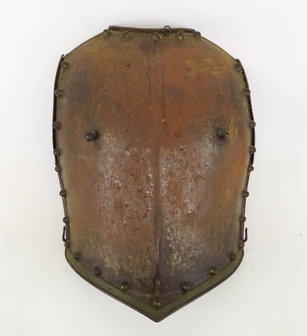 Breast Plate Armor: Breast plate armor. 12" W., 17" L..