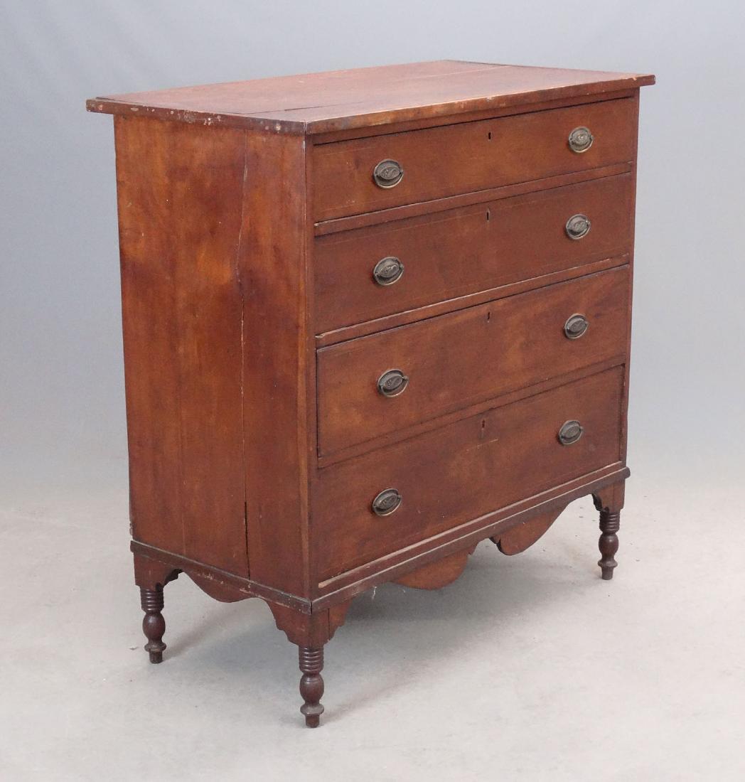 19th c. Inlaid Sheraton Chest Of Drawers (1 of 6)