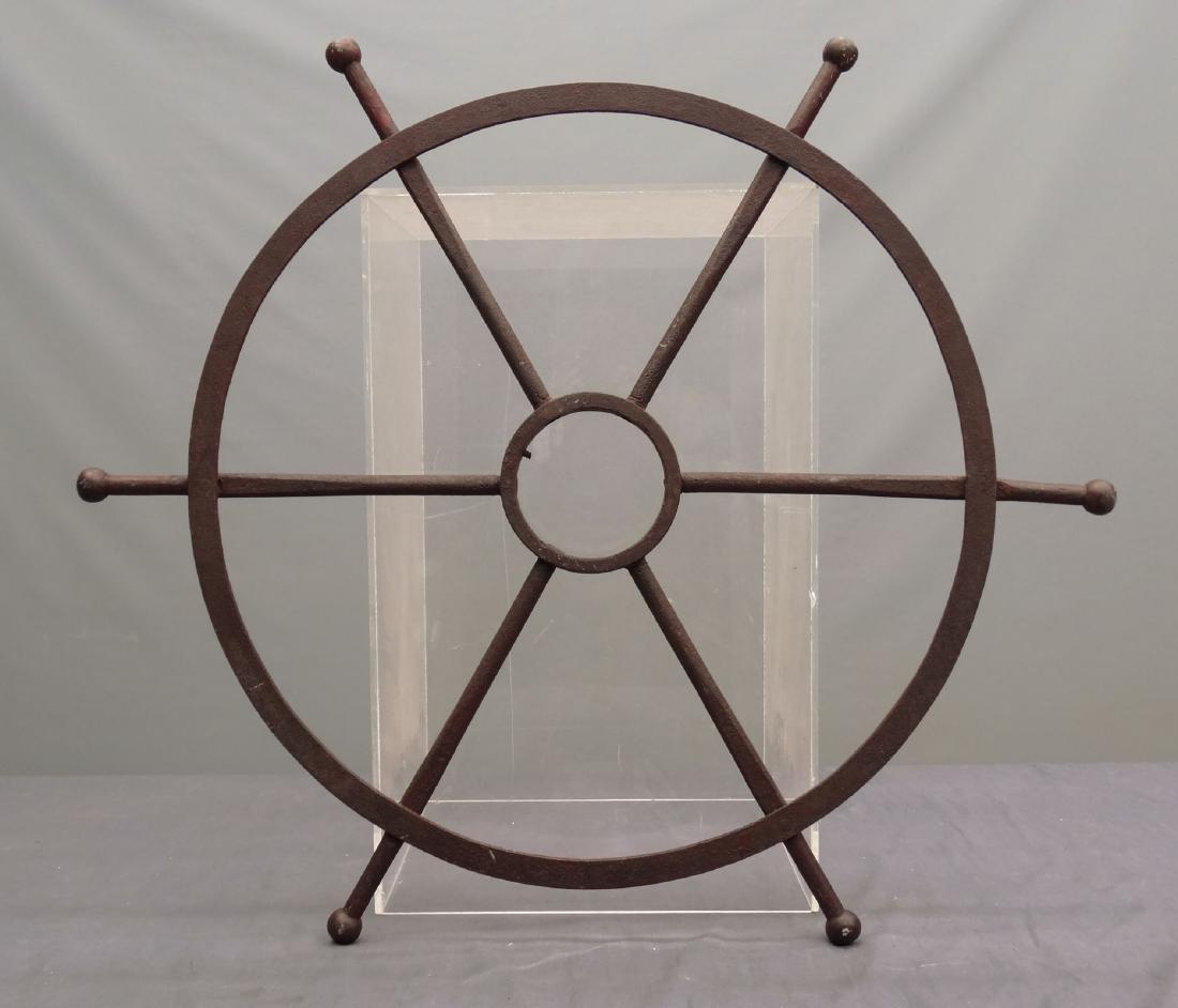 Cast Iron Ship's Wheel (1 of 3)