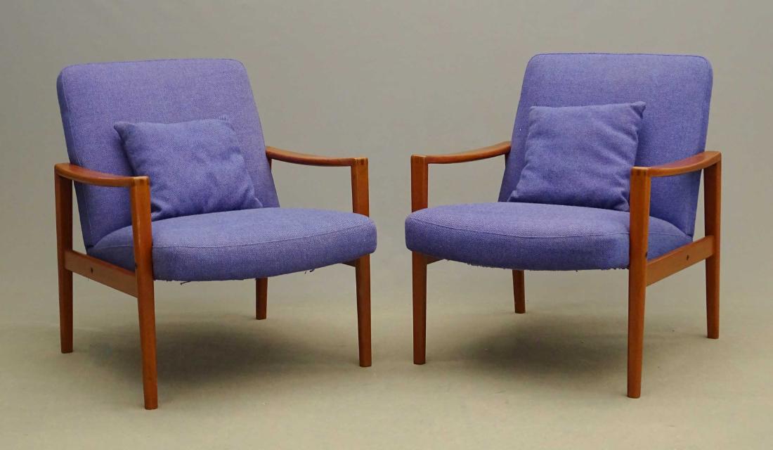 Pair Mid Century Chairs (1 of 6)