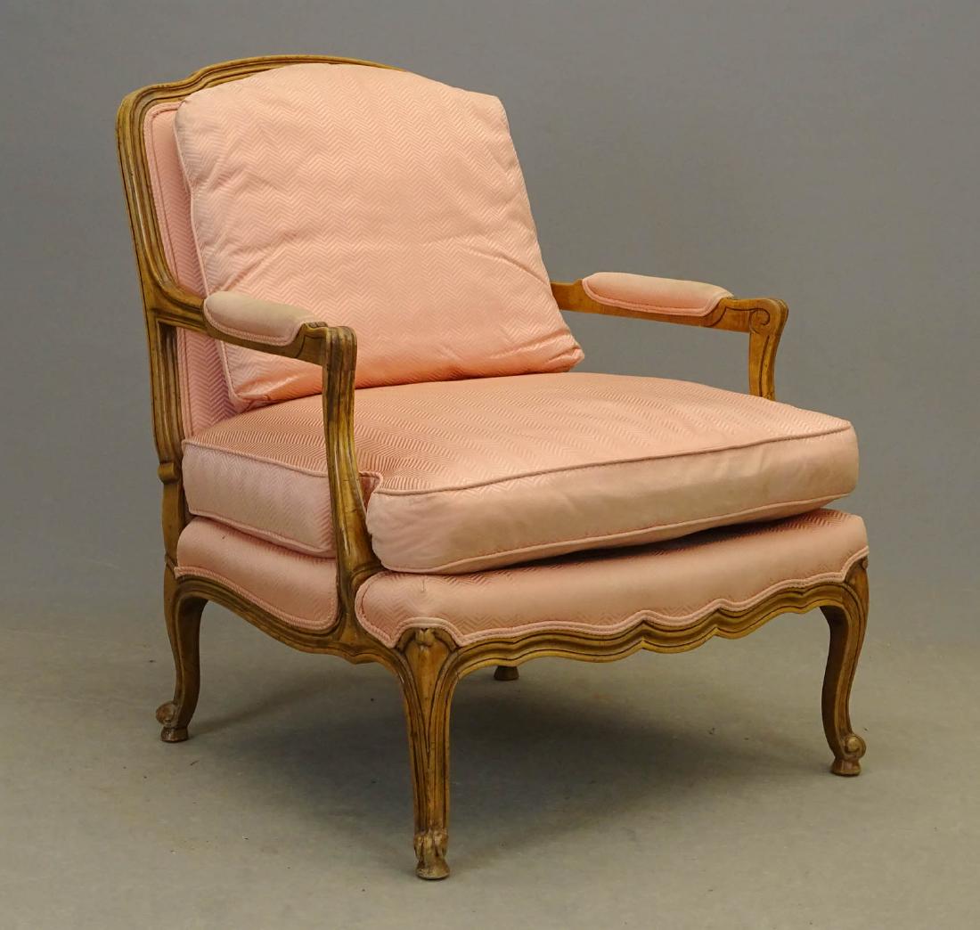 Begere Chair: Bergere chair. 18" seat Ht., 34 1/2" overall Ht..