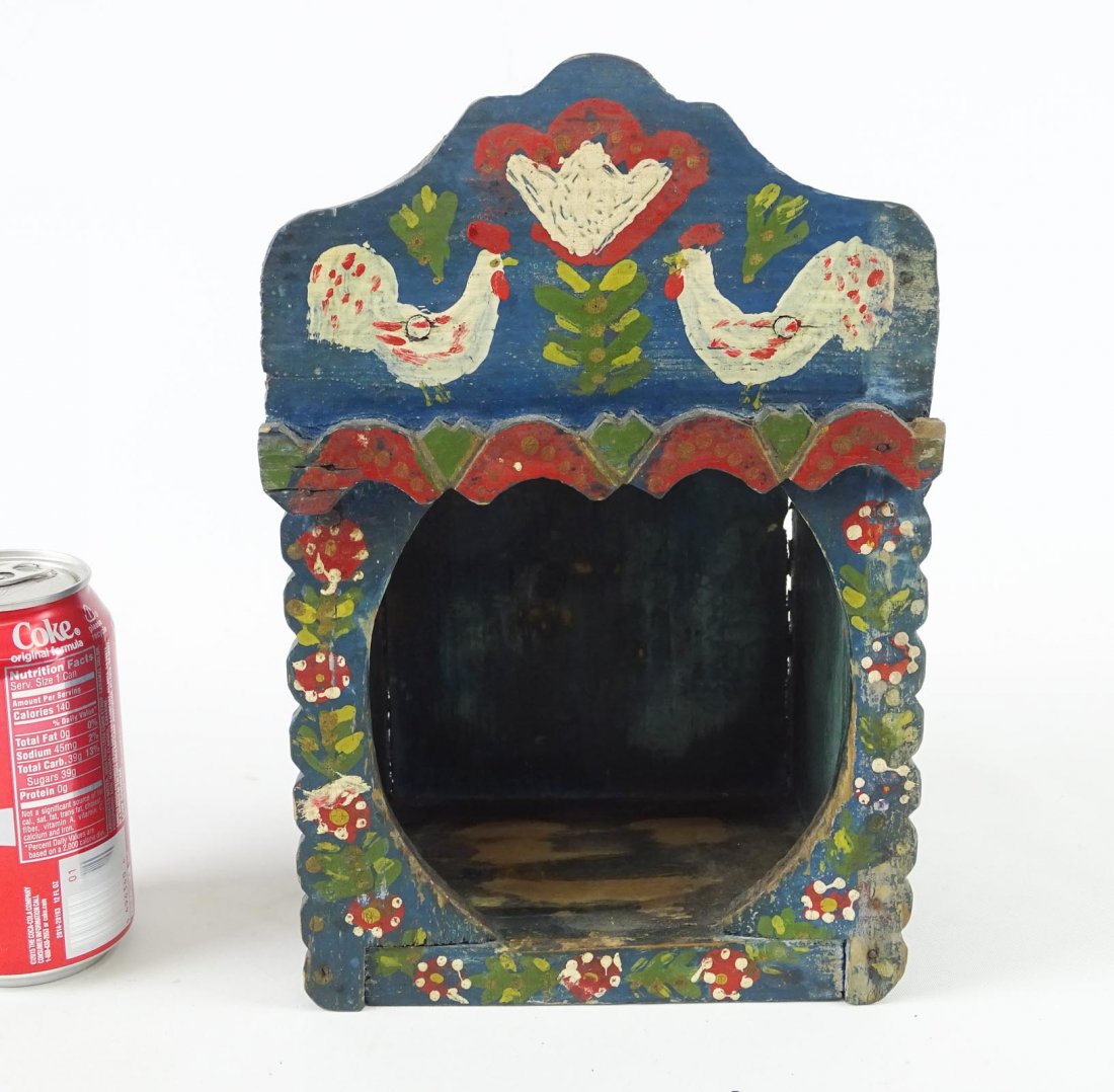 19th c. Painted Clock Case (1 of 4)