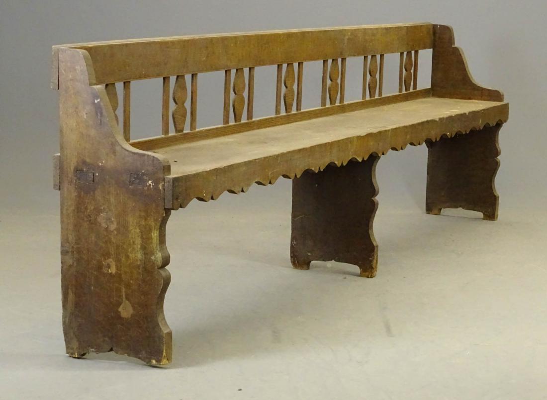 Long Grain Painted Bench (1 of 5)