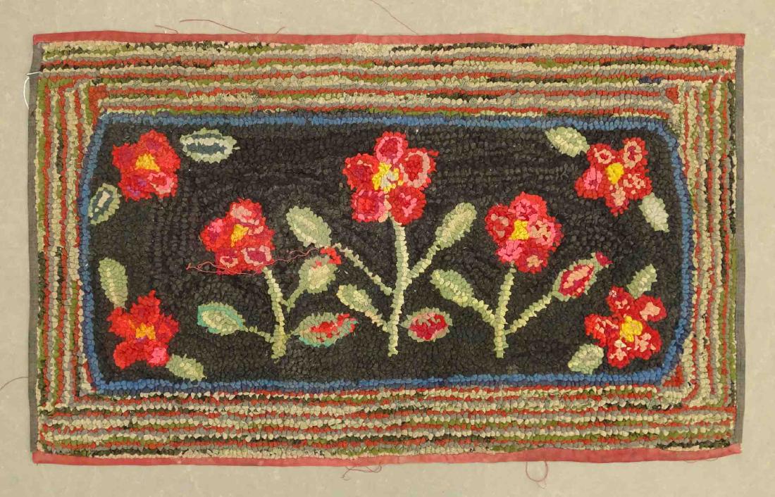 Floral Hooked Rug (1 of 1)