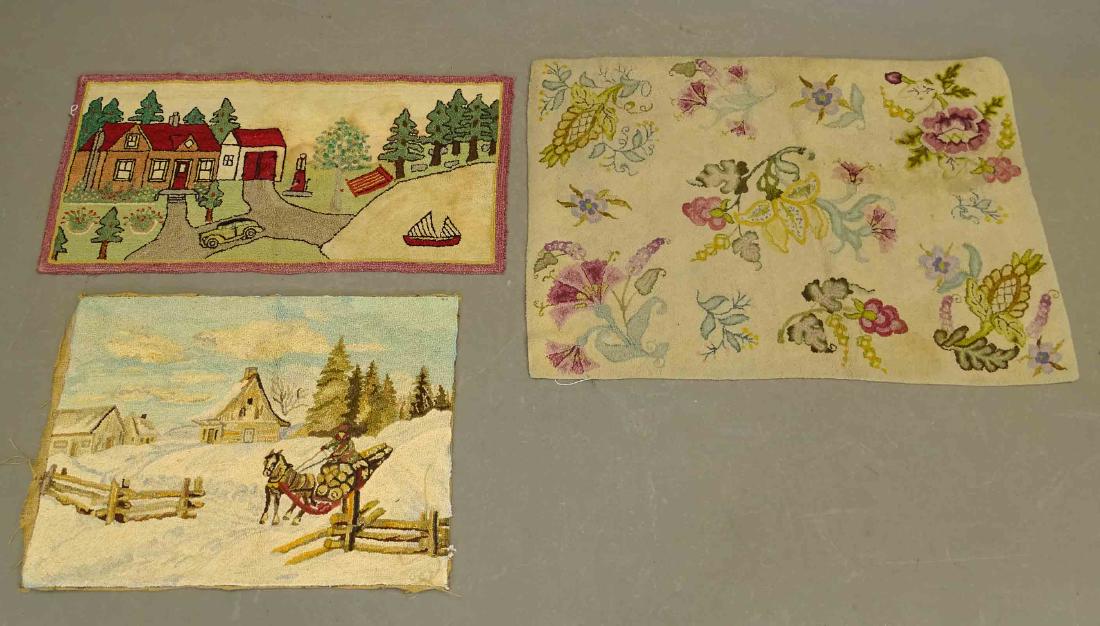 Hooked Rug Lot (1 of 4)