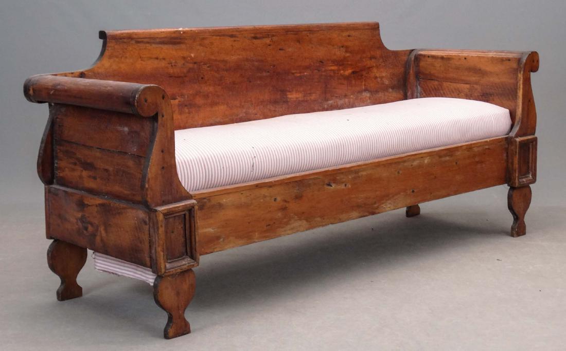 19th c. Primitive Settee (1 of 4)
