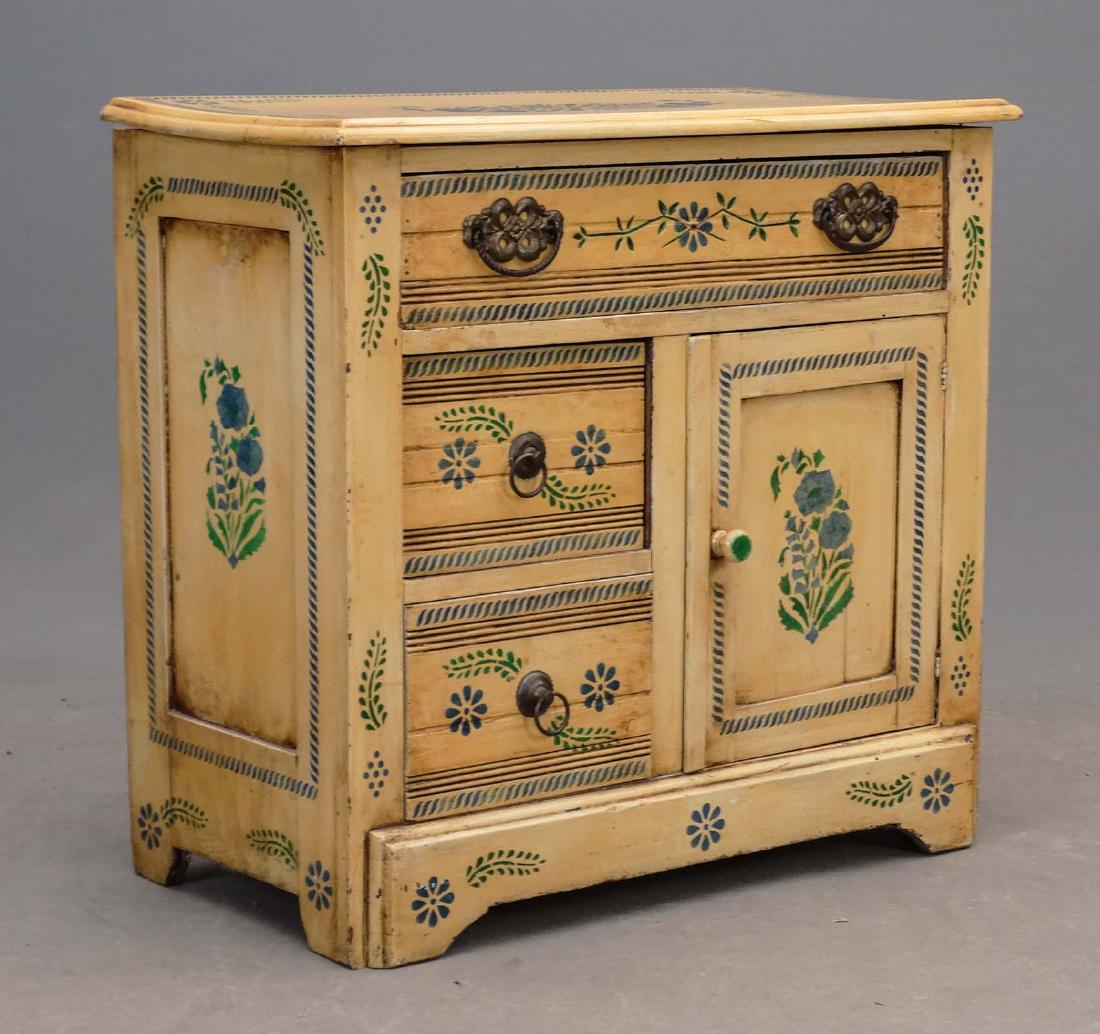 Paint Decorated Victorian Commode (1 of 5)