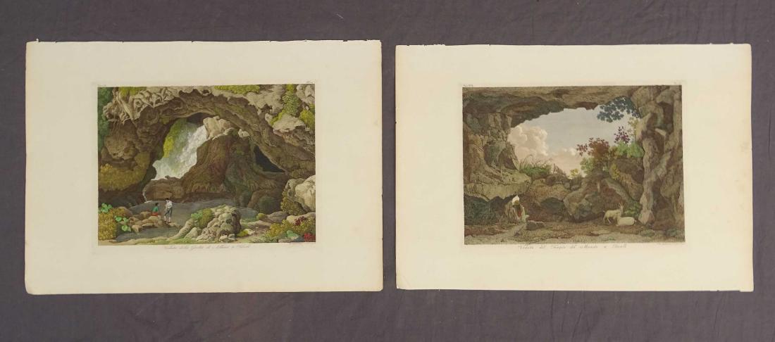 Views of Tivoli, Italy Pair Antique Prints (1 of 7)