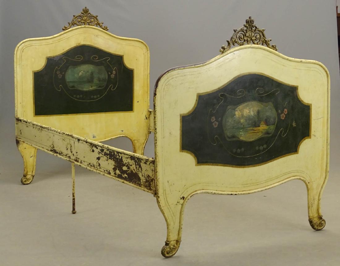 Early Painted Continental Bed (1 of 5)