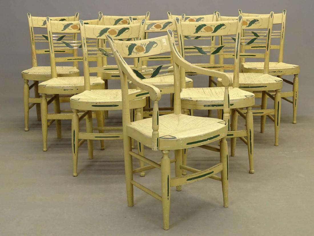 Set of (10) 19th c. Chairs (1 of 8)