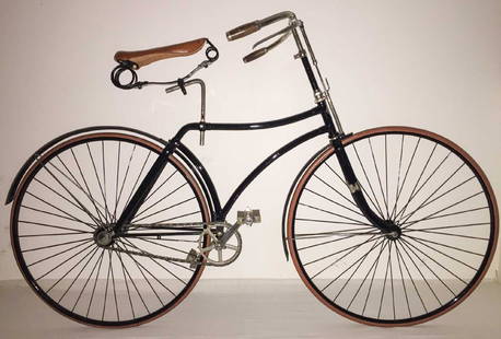 C. 1890's Lovell Diamond Hard Tire Safety Bicycle: 1890's Iver Johnson Lovell Diamond Hard Tire Safety bicycle. 30" wheels. Restored condition.