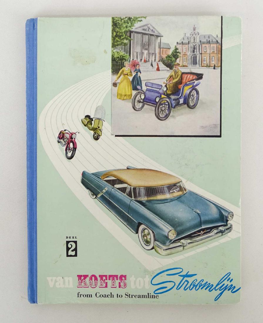 1954 Trade Card Album: 1954 trad card album "van KOETS tot Stroomlyn" (from Coach to Streamline). Good condition.