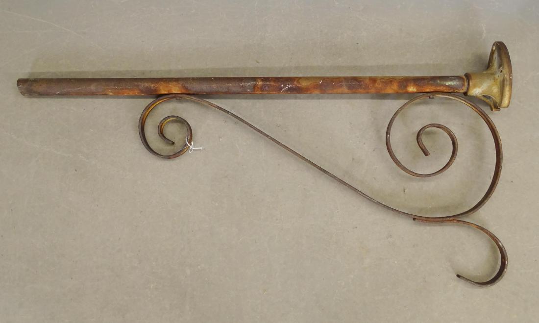 Sign Bracket: Vintage sign bracket. 49" L.. Good condition.