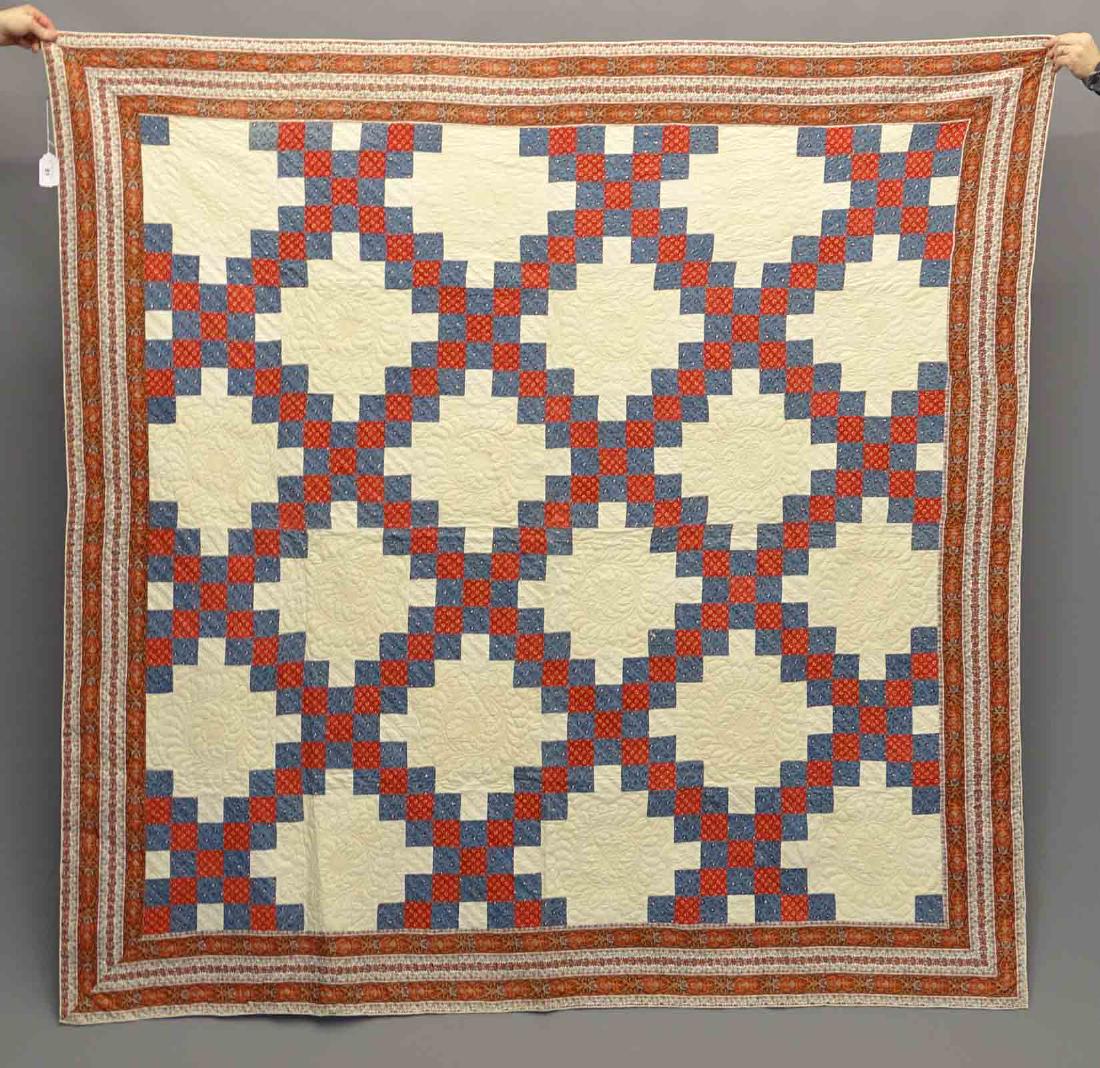19th c. Quilt With Paisley Border (1 of 2)