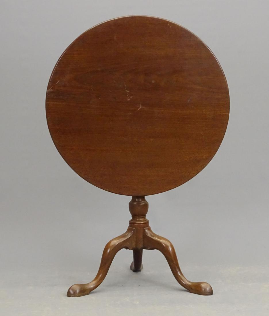 18th c. Mahogany Tilt Top Table (1 of 5)