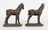 Pair Labeled Littco Horse Bookends - 3