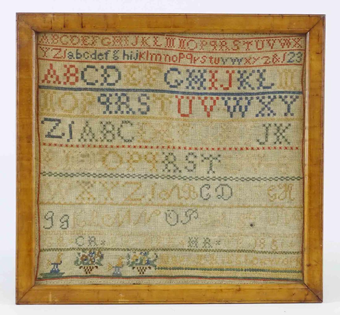 19th c. Needlework Sampler (1 of 8)