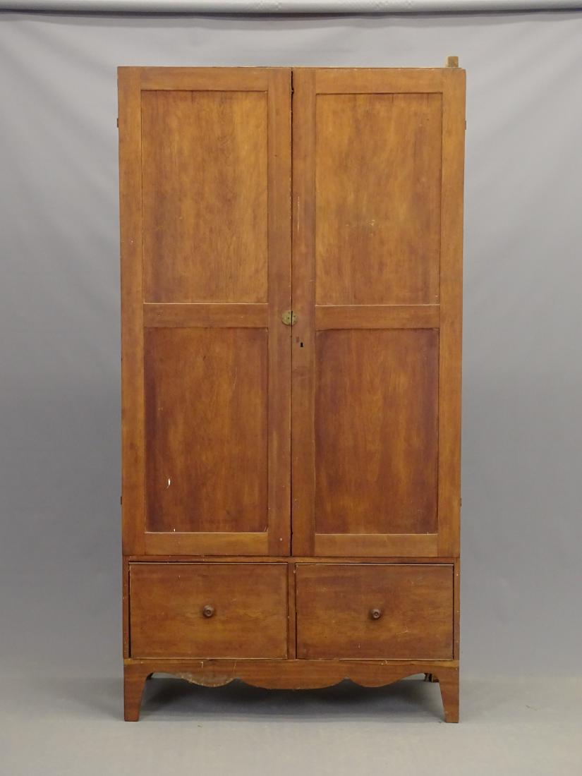 19th c. Two Door Wall Cupboard (1 of 5)