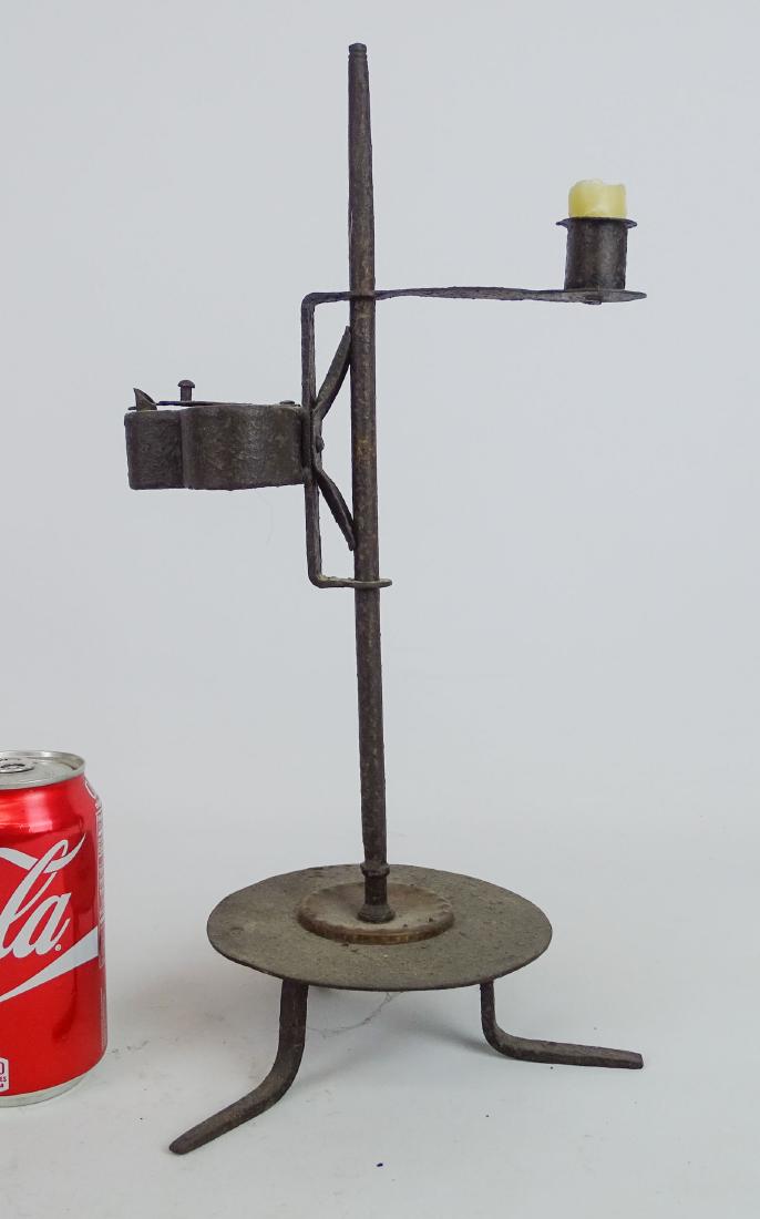19th c. Iron Lamp (1 of 7)