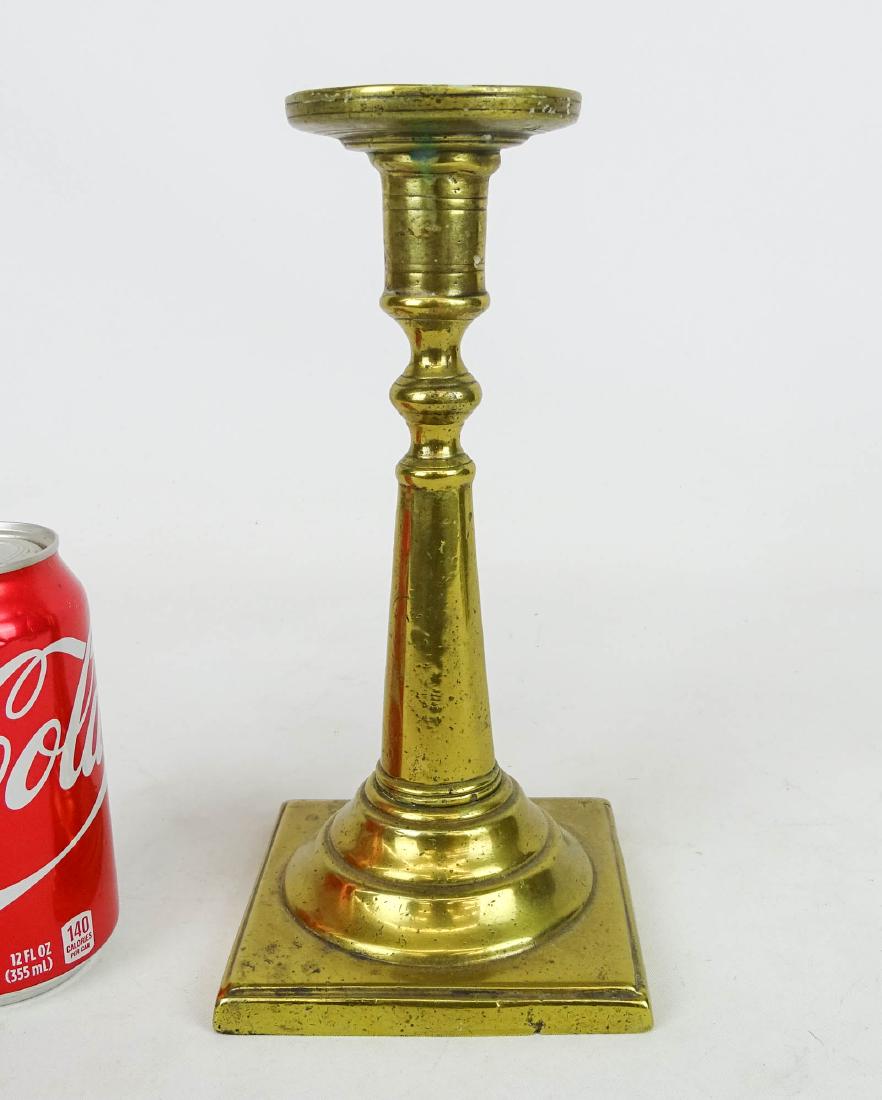 18th c. Brass Candlestick (1 of 4)