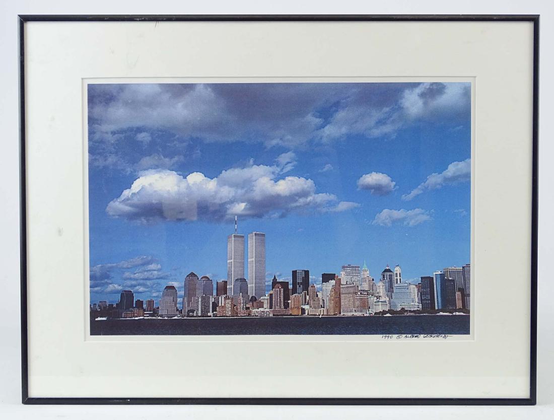 Alfred Gescheidt (20th Century), Photograph: Alfred Gescheidt (20th Century), photograph of N.Y.C., signed and dated 1990 LRC. Sight 10 1/2" x 16".