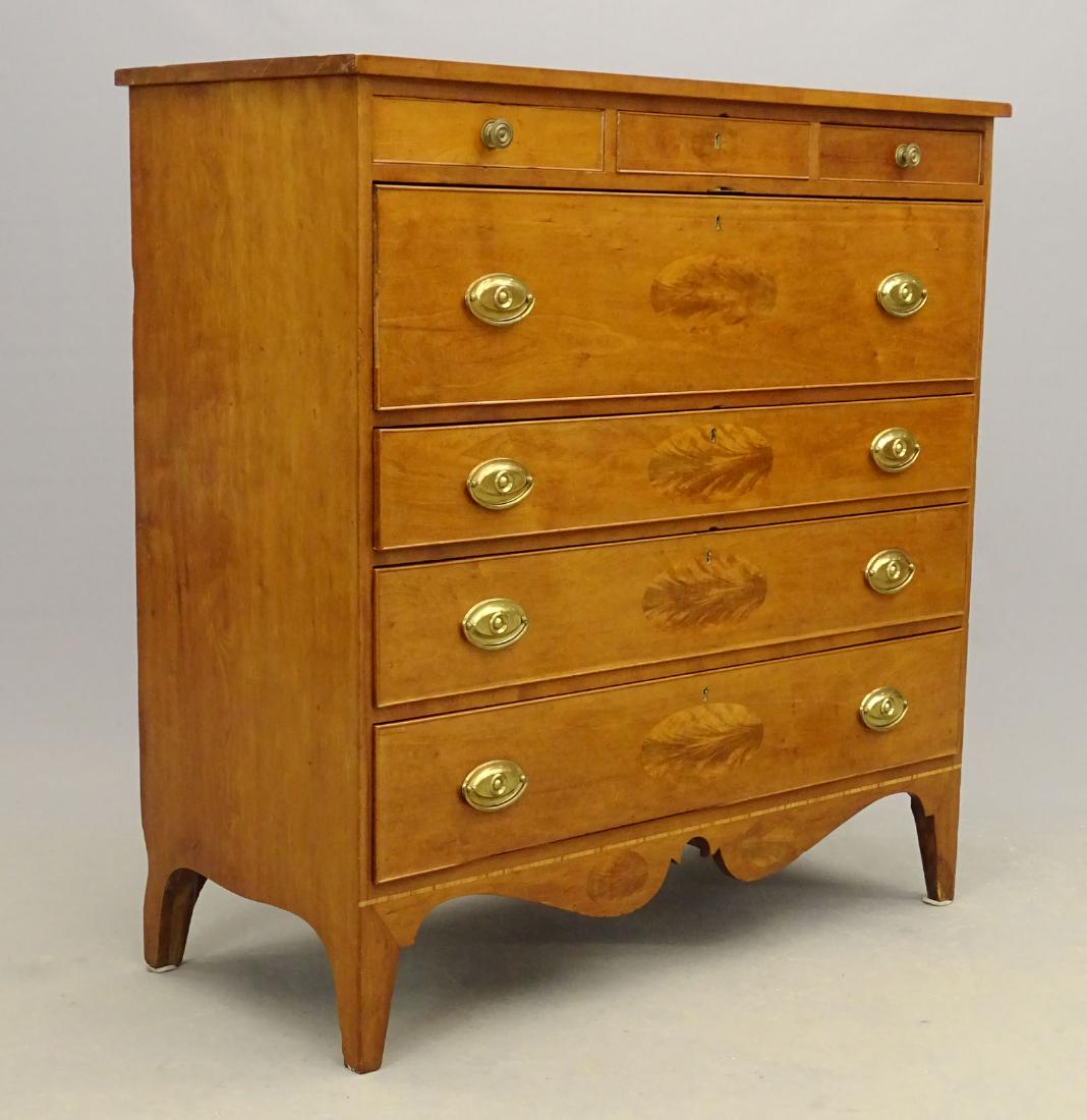 19th c. Hepplewhite Cherry Chest Of Drawers (1 of 5)