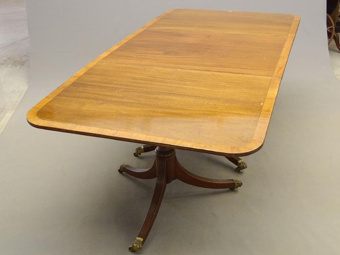 19th c. Triple Pedestal Dining Table (1 of 5)
