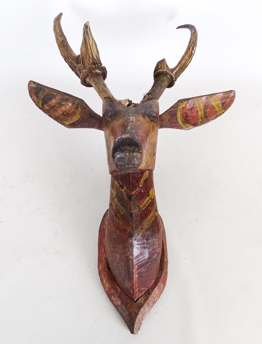 Folk Art Deer Head (1 of 7)