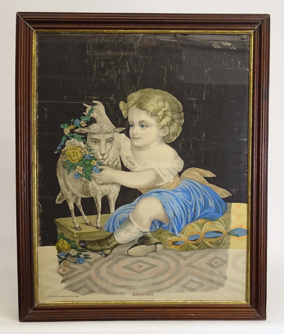 19th c. Chromolithograph "INNOCENCE" (1 of 4)