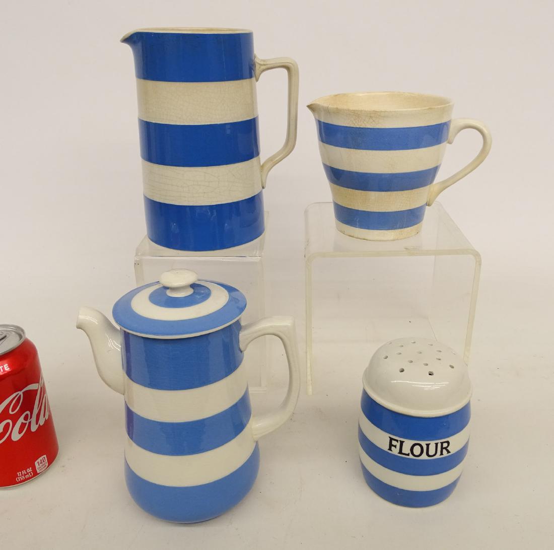 English Cornish Ware: Lot (4) pieces of early English Cornish Ware.