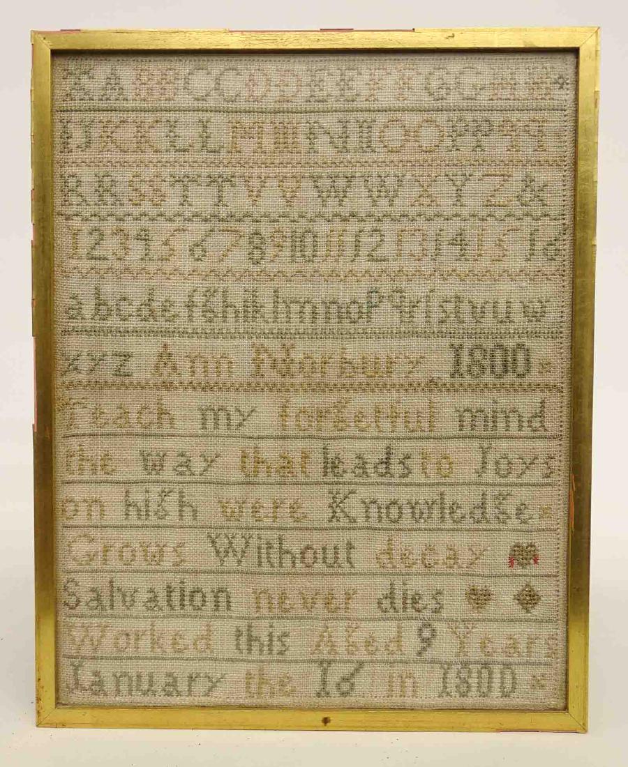 19th c. Needlework Sampler (1 of 4)