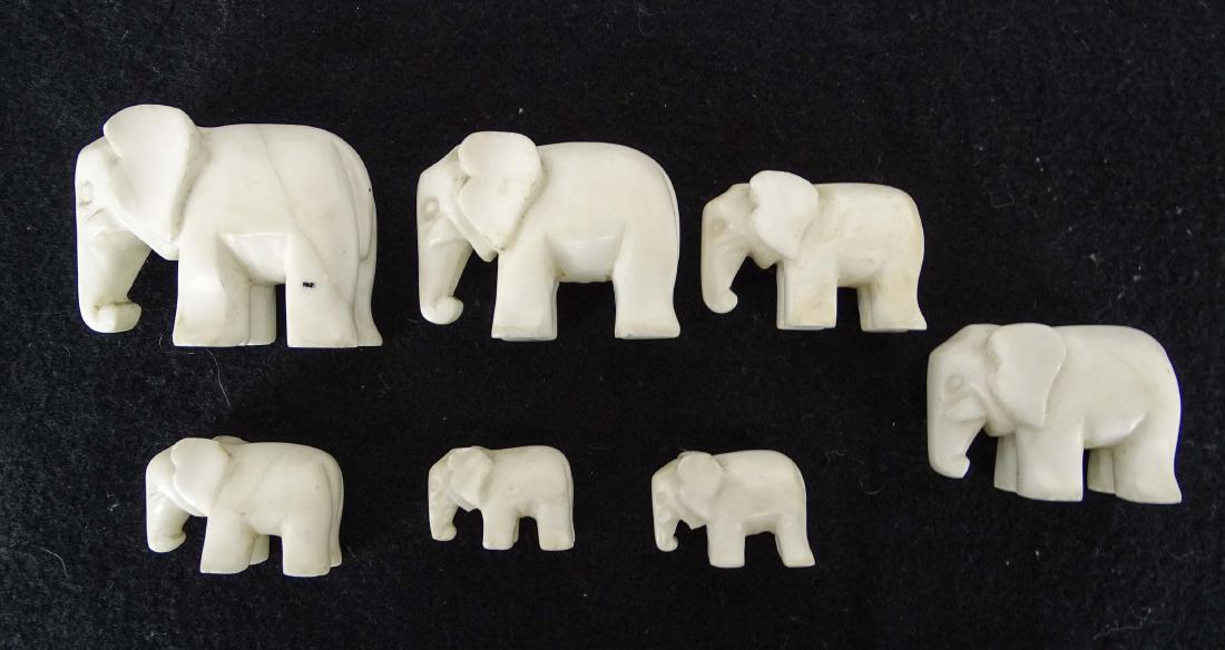 Soviet Union Marble Elephants (1 of 8)