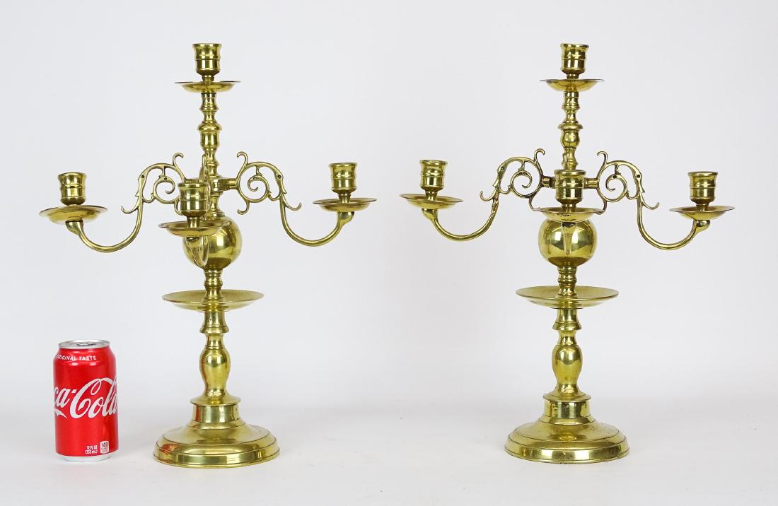 Pair Brass Candelabra (1 of 5)