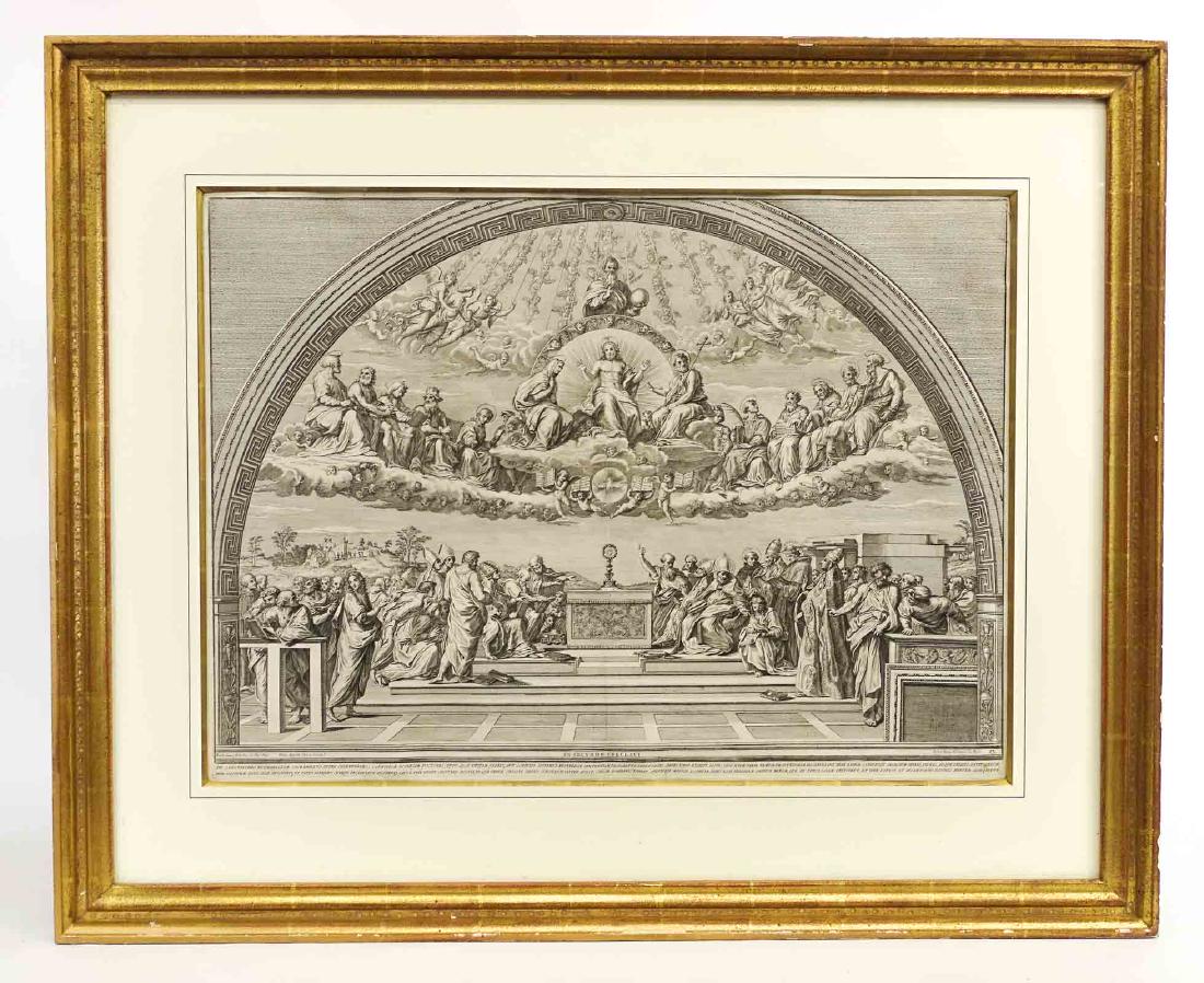Raphael Antique Architectural Engraving Vatican (1 of 6)