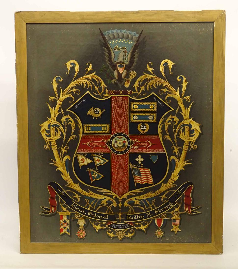 Civil War Record Antique Painting (1 of 1)