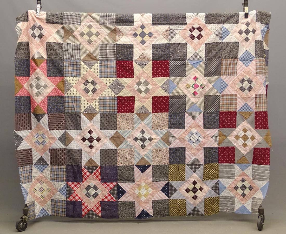 19th c. Quilt Top (1 of 3)