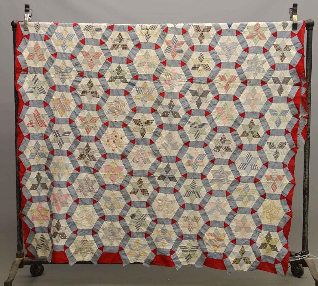 19th c. Quilt Top (1 of 3)