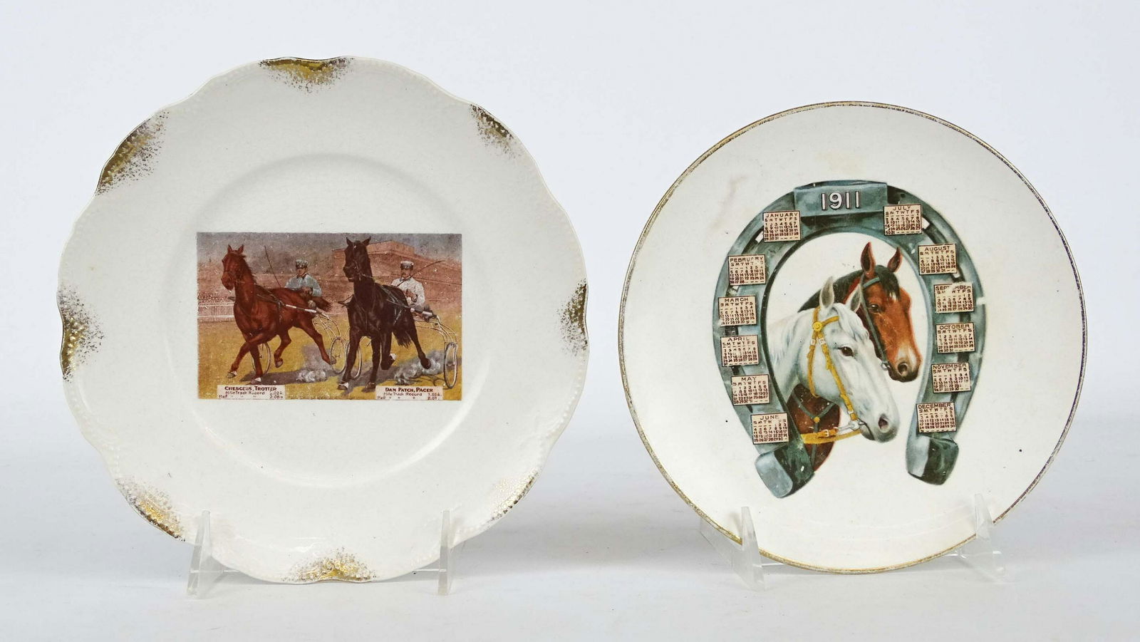 Early Porcelain Horse Plates (1 of 5)