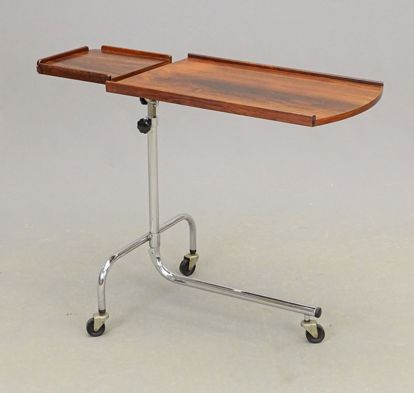Mid Century Rosewood & Chrome Reading Table (1 of 5)