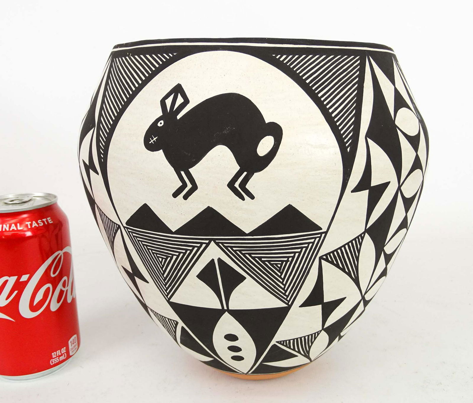 Acoma Pueblo Pot, Signed "D. Brown" (1 of 4)