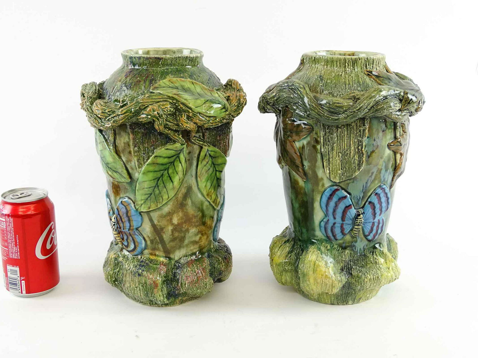 Pair Pottery Vases (1 of 4)