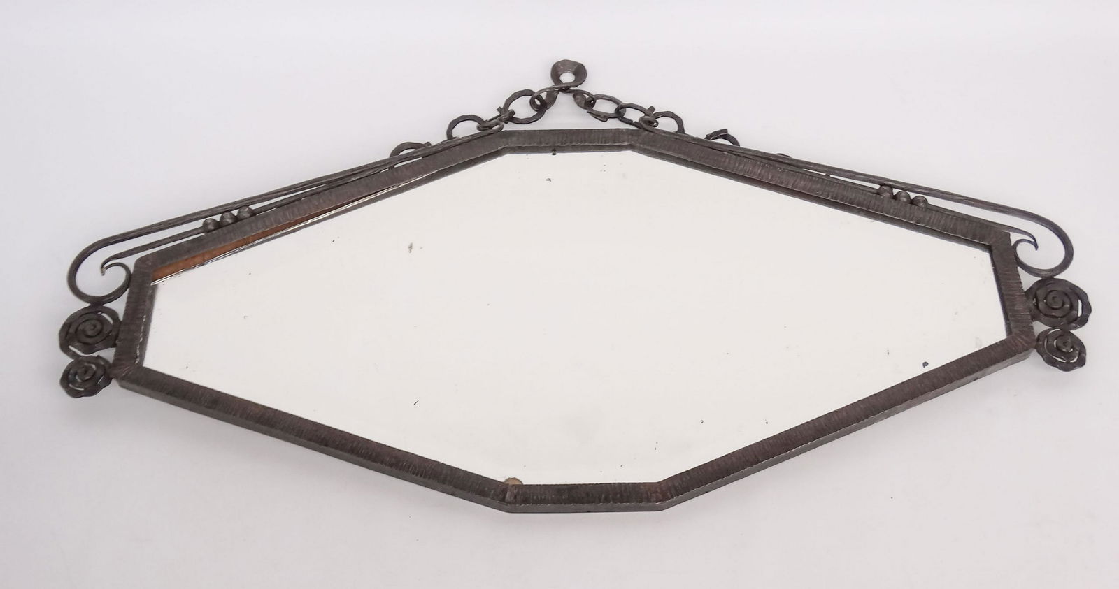 Art Deco Style Metal Wall Mirror (1 of 4)