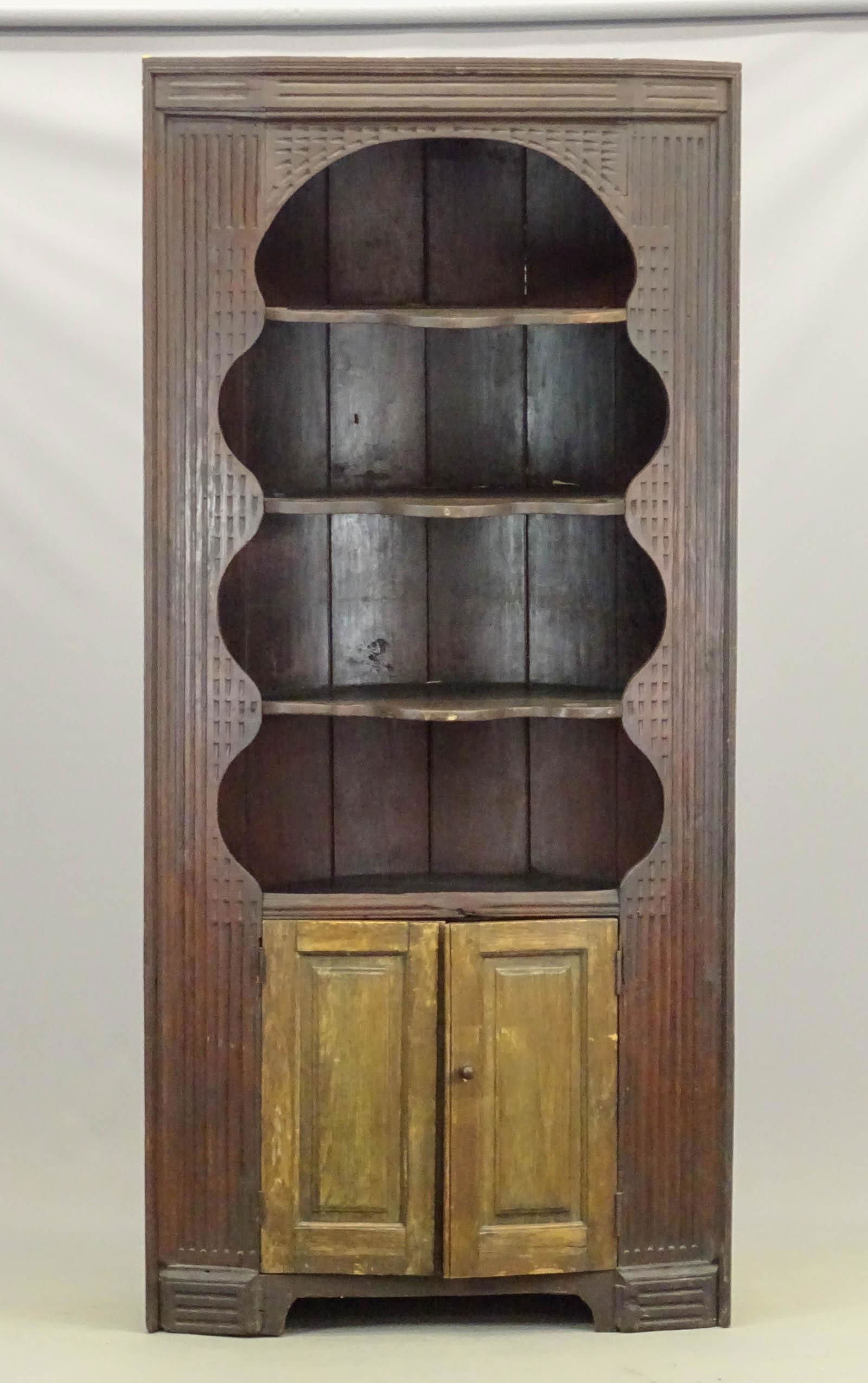 19th c. Corner Cupboard (1 of 6)