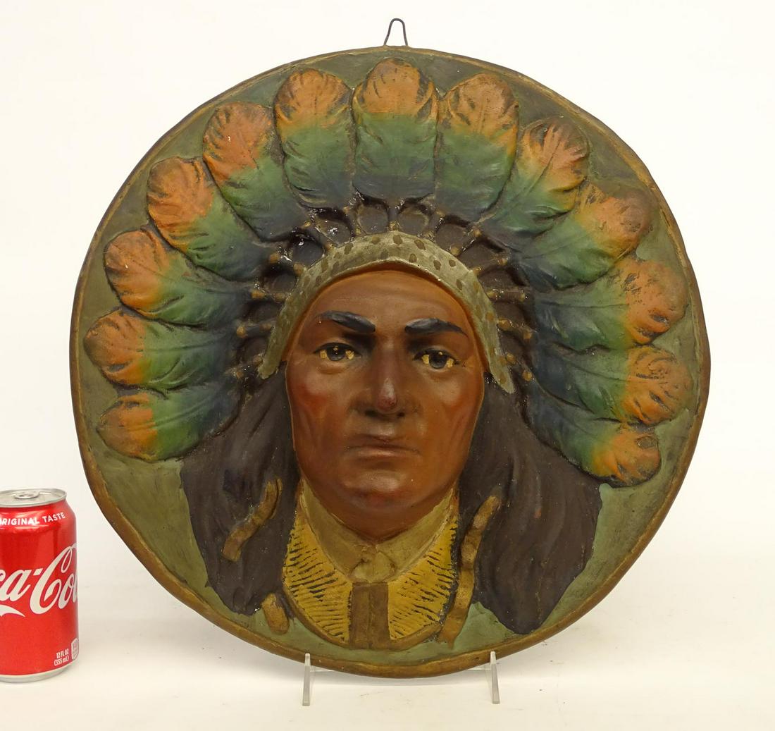 Native American Plaster Sculpture (1 of 3)