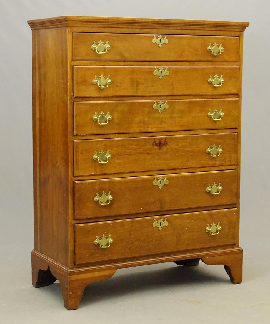 18th c. Chippendale Tall Chest (1 of 5)
