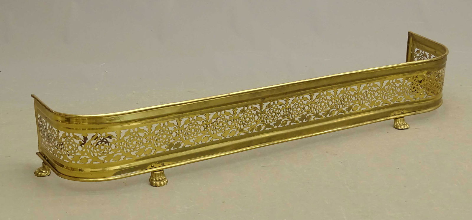 Brass Fireplace Fender (1 of 3)
