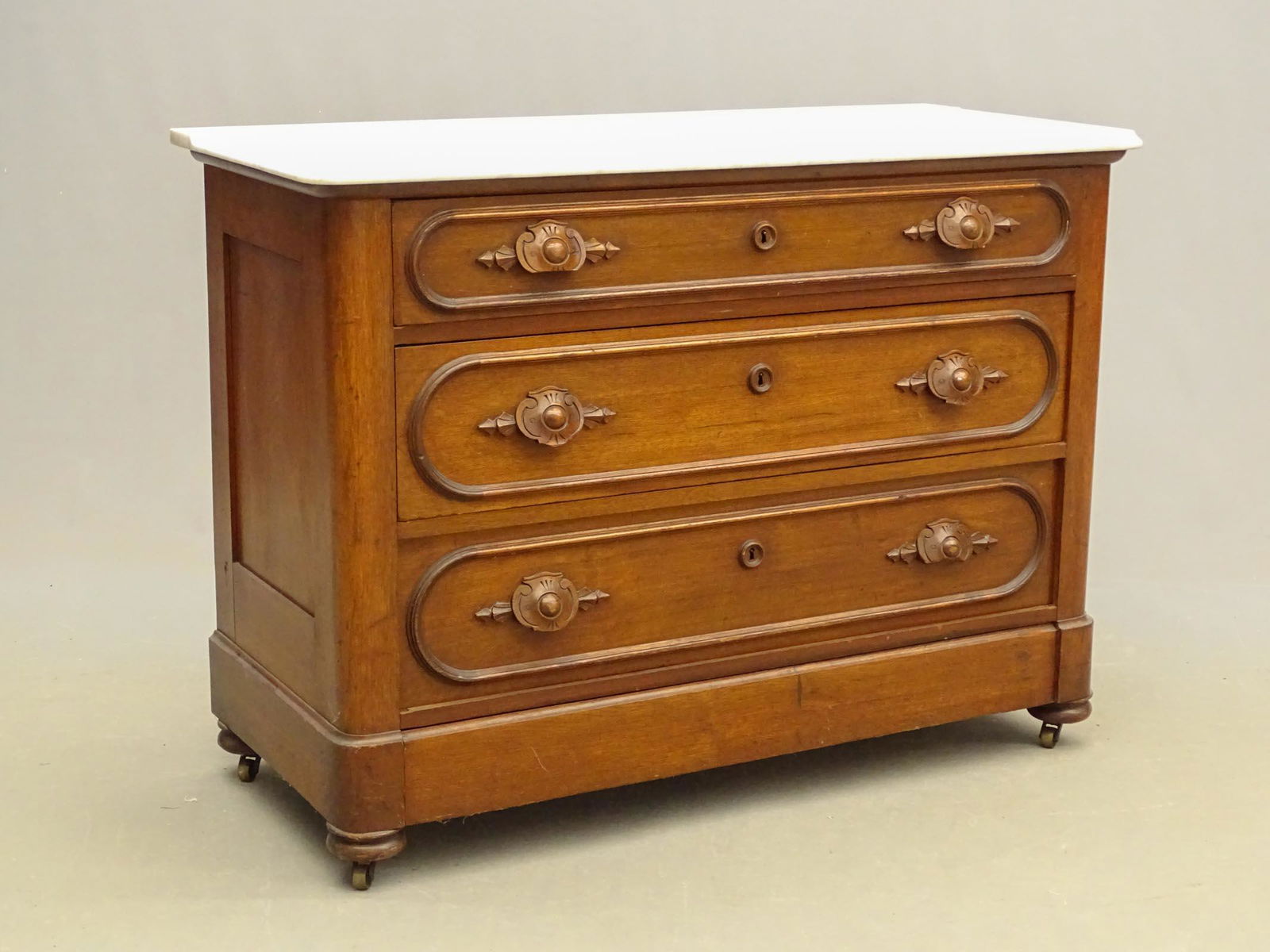 Victorian Marble Top Chest Of Drawers (1 of 4)
