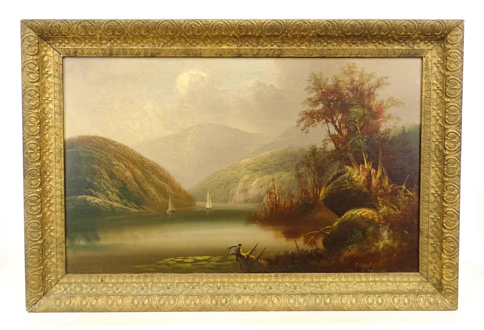 19th c. Hudson River School, Landscape (1 of 6)