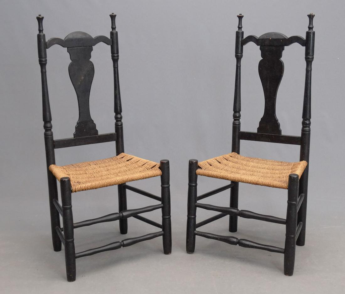 Pair 18th c. Chairs (1 of 4)
