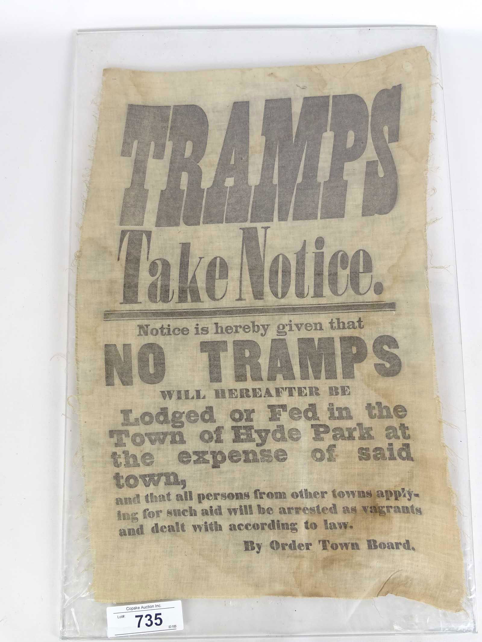 19th c. Broadside (1 of 2)